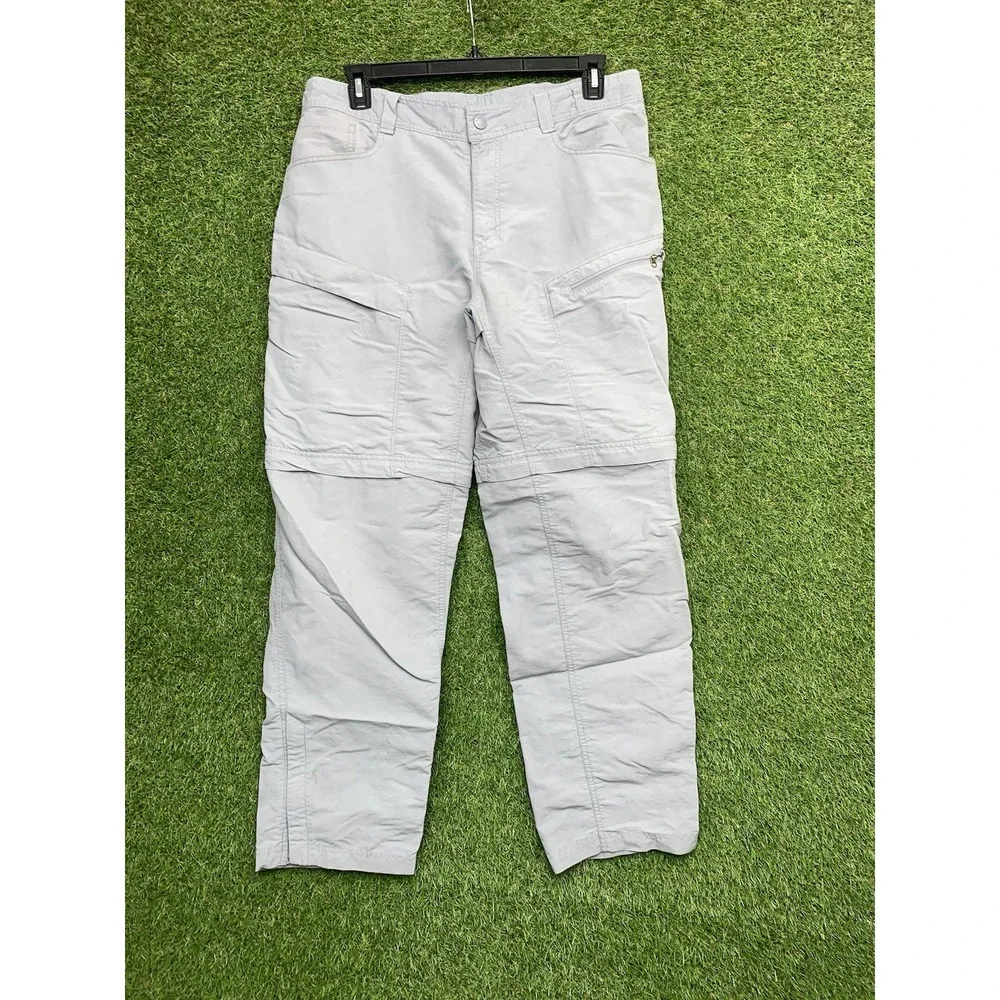 North Face Pants Mens Large 34x31 Gray Paramount Convertible Hiker Hiking Work